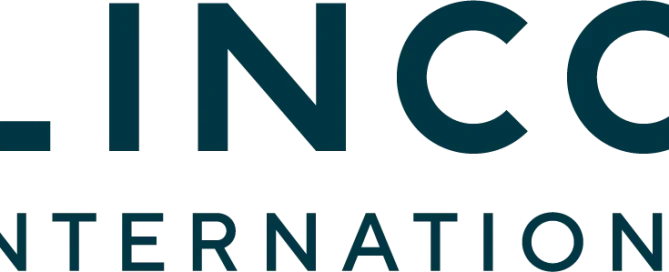 LLSRace - Lincoln International logo with a green abstract symbol to the left of the word “LINCOLN” in bold, uppercase letters, and “INTERNATIONAL” below in smaller capital letters. - Love Like Sean Race